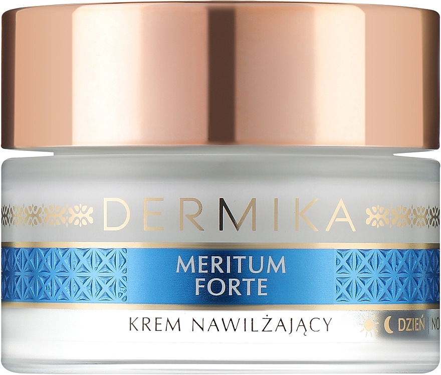 Зволожувальний крем для сухої, нормальної та чутливої шкіри обличчя - Dermika Meritum Forte — фото N1