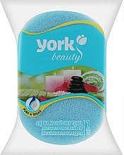 Парфумерія, косметика Губка для ванни та масажу "Веселка", блакитний + фіолетовий - York