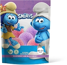 Парфумерія, косметика Бомбочка для ванни - Bi-es Kids Smurfs Fizzing Bath Bombs Raspberry And Blackberry