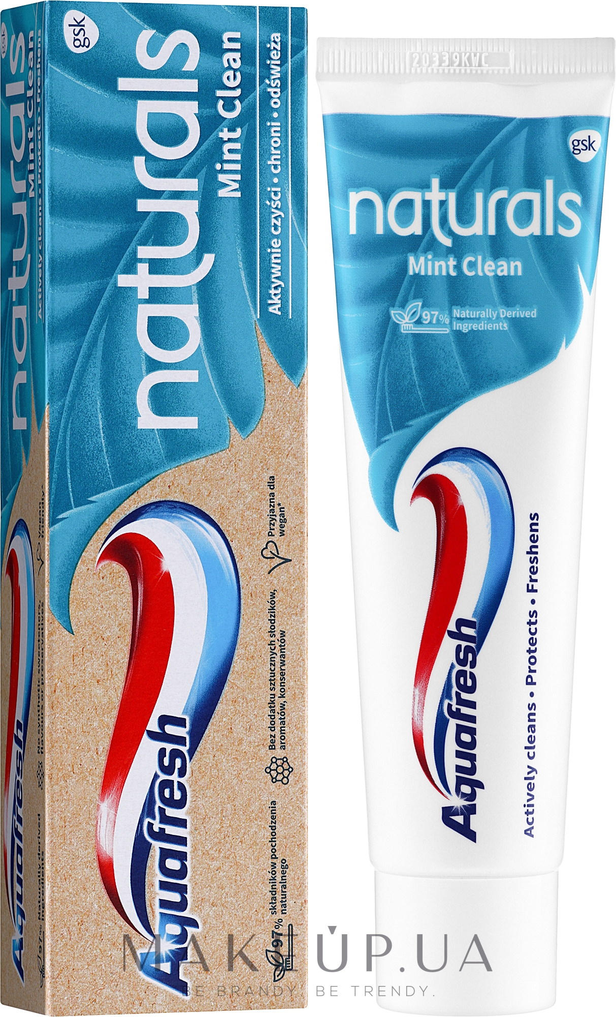 Зубная паста "Мятное очищение с натуральными компонентами" - Aquafresh Naturals Mint Clean — фото 75ml
