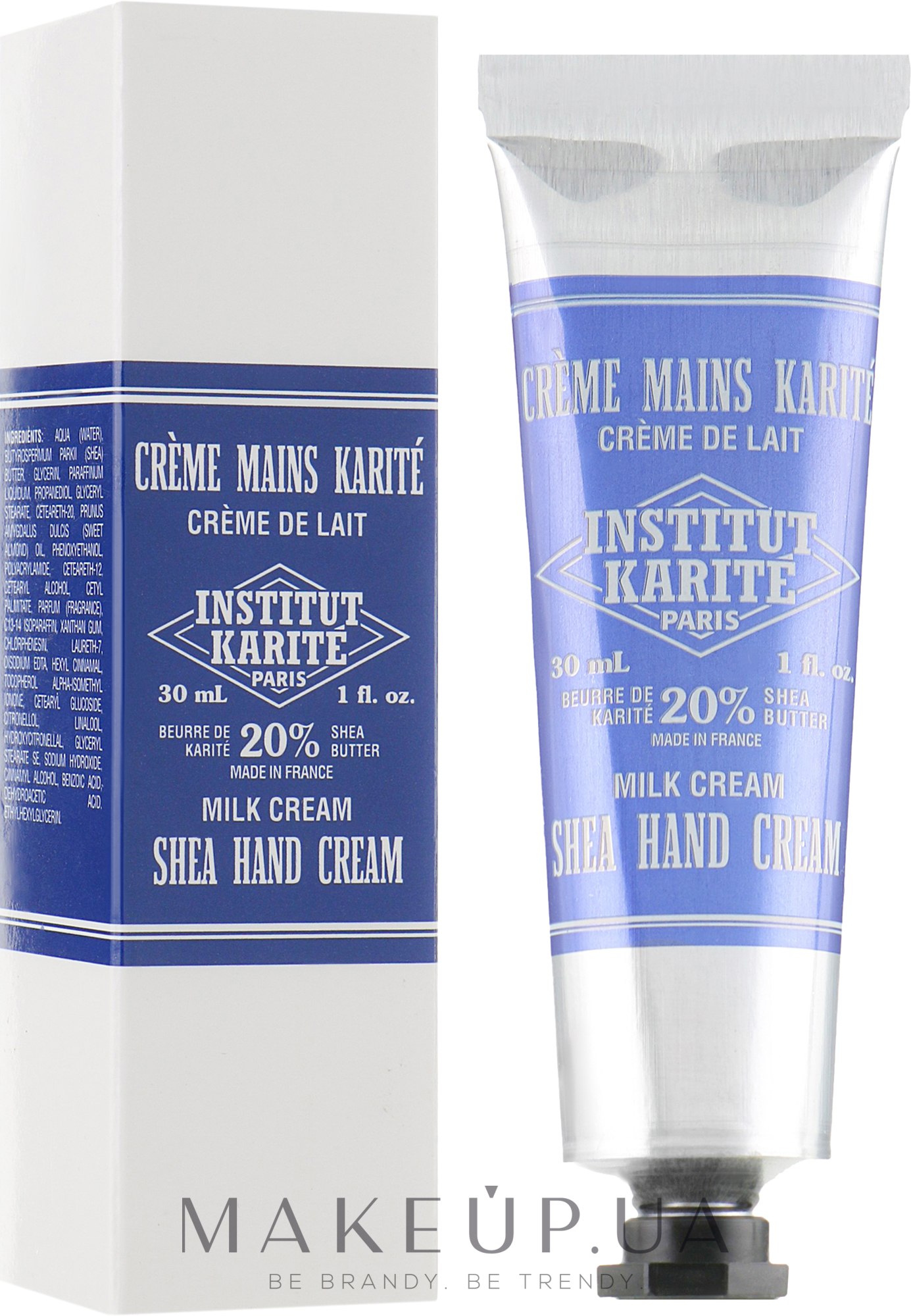 Крем для рук - Institut Karite Shea Hand Cream Milk Cream — фото 30ml