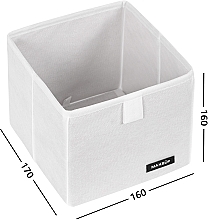 Органайзер для зберігання дрібниць XS, білий 17х16х16 см "Home" - MAKEUP Drawer Underwear Cosmetic Organizer White — фото N2