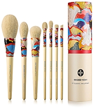 Набір пензлів для макіяжу, 7 шт. - Eigshow Beauty Essential Series Yellow Fresher Brush Kit — фото N1