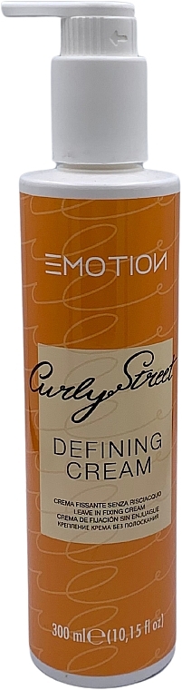 Крем укрепляющий для вьющихся волос - Emotion Curly Street Defining Cream — фото N1