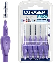 Межзубные ершики 2.1 мм, 5 шт., сиреневые - Curaprox Curasept Proxi Treatment T21 Purple — фото N1