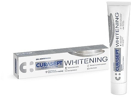 Відбілювальна зубна паста - Curaprox Curasept Whitening Toothpaste Gel — фото N1