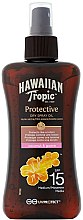 Сухое масло для загара - Hawaiian Tropic Protective Dry Spray Sun Oil SPF 15 — фото N1