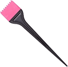 Пензлик для фарбування волосся силіконовий широкий, рожевий - Xhair — фото N1