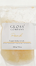 Парфумерія, косметика Цукровий скраб для тіла "Peach" - Gloss Company Sugar Body Scrub