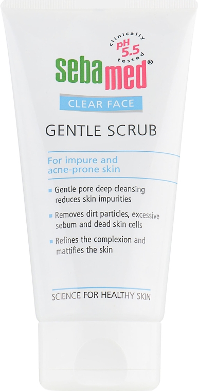 М'який скраб для обличчя - Sebamed Clear Face Gentle Scrub — фото N2
