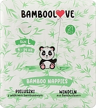 Бамбуковые подгузники, L (9-14 кг), 21 шт - Bamboolove — фото N1