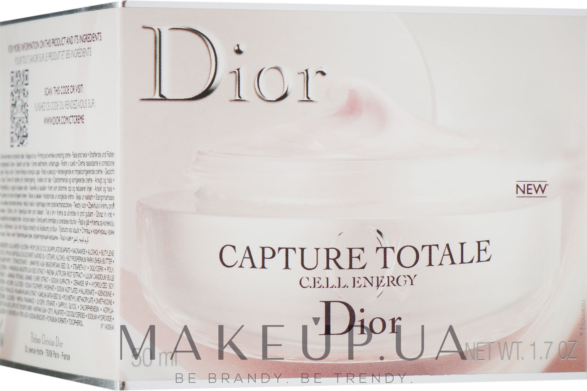 Зміцнювальний крем для корекції зморщок - Dior Capture Totale C.E.L.L. Energy Creme — фото 50ml