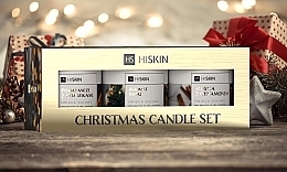 Парфумерія, косметика Різдвяний набір з трьох свічок - HiSkin Christmas (candles/3х100ml)