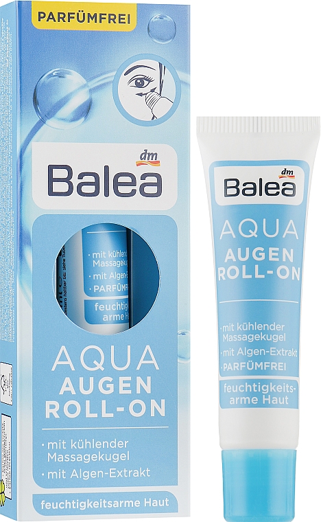 Увлажняющий крем для кожи вокруг глаз - Balea Aqua Augen Roll-On — фото N2