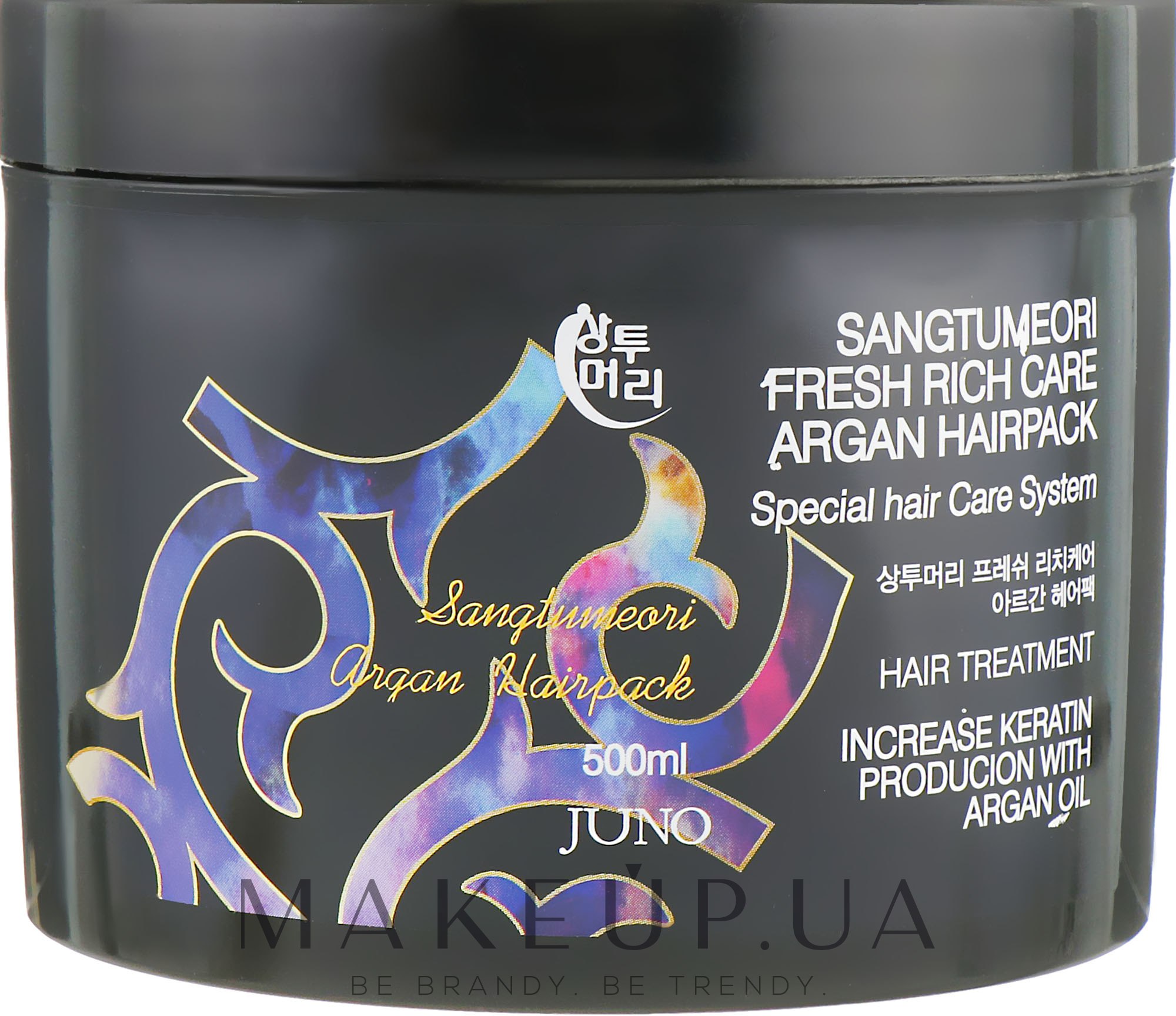 Відновлювальна маска для волосся з аргановою олією - Juno Sangtumeori Fresh Rich Care Argan Hairpack — фото 500ml