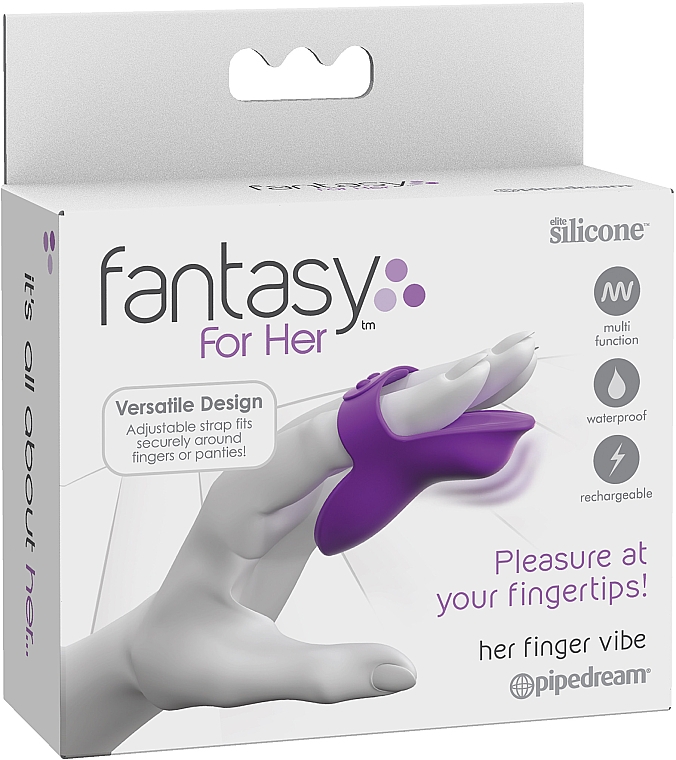 Пальчиковый вибратор, фиолетовый - Pipedream Fantasy For Her Finger Vibe Purple — фото N1