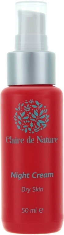 Нічний крем для сухої шкіри - Claire de Nature Night Cream Dry Skin — фото N1