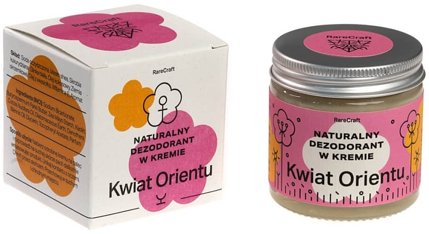 Натуральный крем-дезодорант "Восточный цветок" - RareCraft Cream Deodorant — фото N1