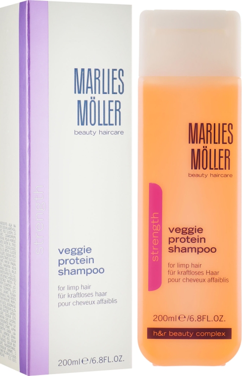 Шампунь для волосся - Marlies Moller Strength Veggie Protein Shampoo — фото N1