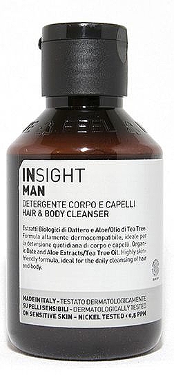 Очищающий гель для тела - Insight Man Hair And Body Cleanser — фото N1
