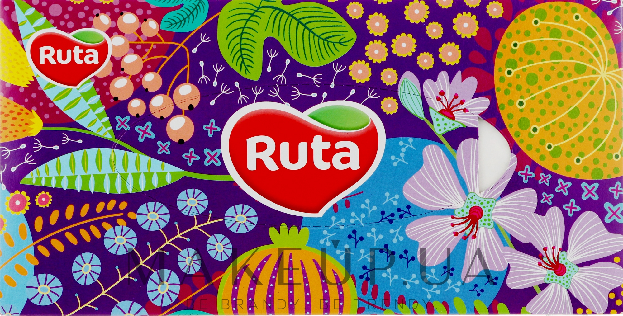 Косметические салфетки 150 шт., цветы и ягоды - Ruta — фото 150шт