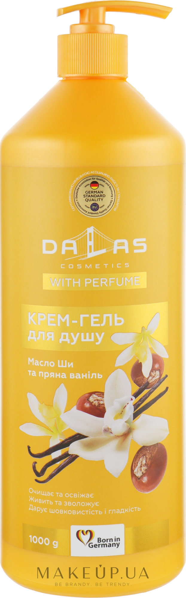 Крем-гель для душа "Масло Ши и пряная ваниль" - Dalas Cosmetics  — фото 1000g