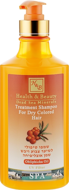 УЦЕНКА Шампунь для сухих окрашенных волос с маслом облепихи - Health And Beauty Obliphicha Treatment Shampoo for Dry Colored Hair * — фото N3