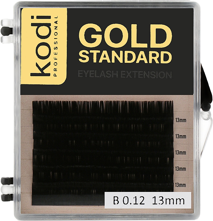Накладные ресницы Gold Standart B 0.12 (6 рядов: 13 мм) - Kodi Professional — фото N1