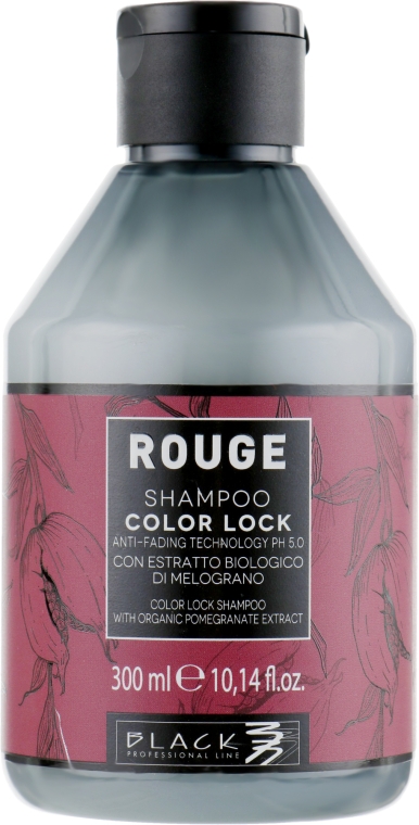 Шампунь безсульфатний для фарбованого волосся - Black Professional Rouge Color Lock Shampoo — фото N1