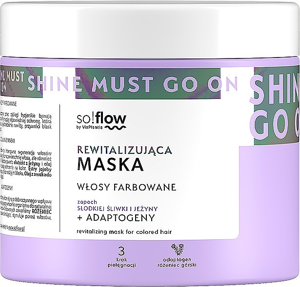 Маска для фарбованого волосся - So!Flow Revitalizing Mask for Colored Hair — фото N1