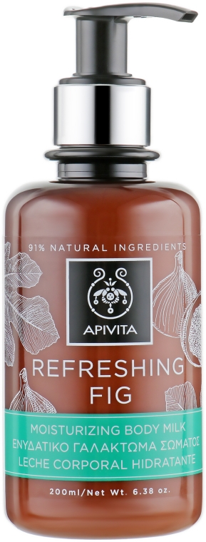 Молочко для тела увлажняющее "Освежающий инжир" - Apivita Refreshing Fig Body Milk