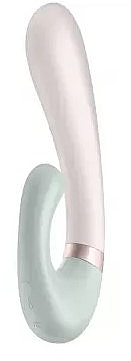 Вібратор-кролик з підігрівом, м'ятний - Satisfyer Heat Wave Connect App Mint — фото N1