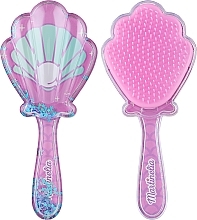 Щітка для волосся "Let's Be Mermaids", рожева 2 - Martinelia Shell Hair Brush — фото N1