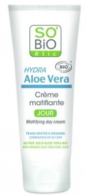 Матирующий дневной крем для лица с Алоэ Вера - So'Bio Etic Mattifying Day Cream