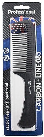 Гребінець для волосся, 222 мм - Ronney Professional Carbon Comb Line 085 — фото N1