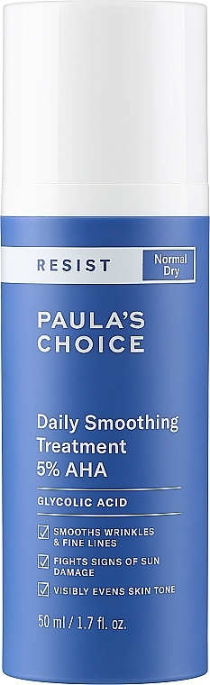 Пілінг для обличчя з AHA-кислотами - Paula's Choice Resist Daily Smoothing Treatment 5% AHA  — фото N1