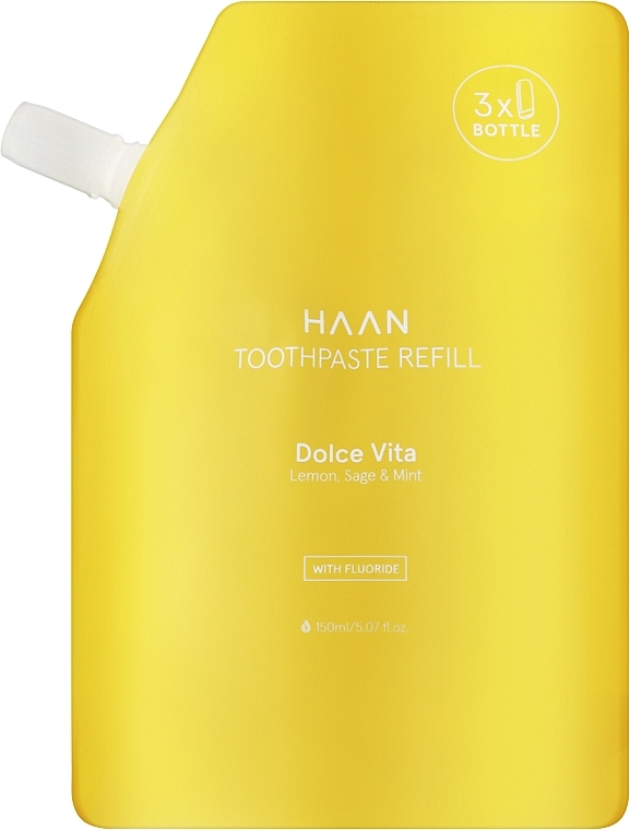 Зубна паста «Лимон, шавлія і м'ята» - HAAN Dolce Vita Lemon, Sage & Mint Refill (змінний блок) — фото N1