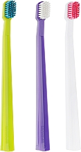 Набір зубних щіток "X", суперм'яка, салатова + біла + фіолетова - Spokar X Supersoft — фото N1
