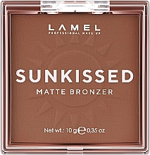 Пудра-бронзер для обличчя - LAMEL Make Up Sunkissed Matte Bronzer — фото N2