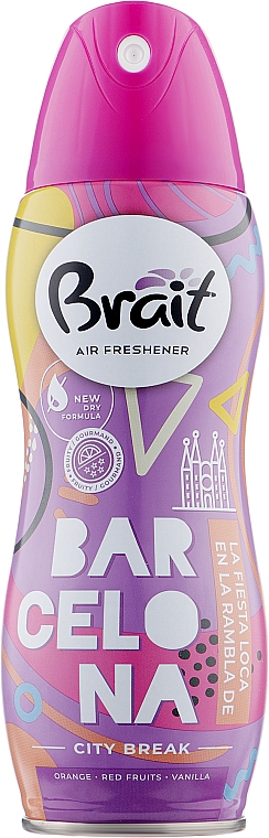 Освіжувач повітря "City Break -Barcelona" - Brait Dry Air