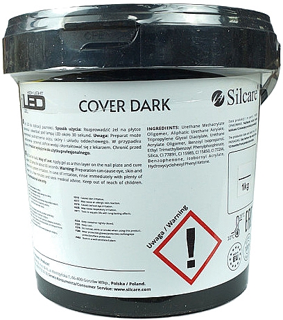 Гель для наращивания ногтей - Silcare LED Cover Dark