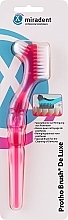 Щетка для очищения зубных протезов, розовая - Miradent Protho Brush De Luxe — фото N1