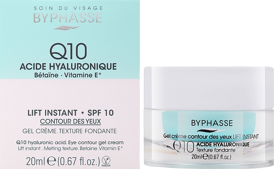 Крем-гель под глаза Q10 с лифтинг эффектом - Byphasse Hydra Infinity 24H Face Cream — фото N2