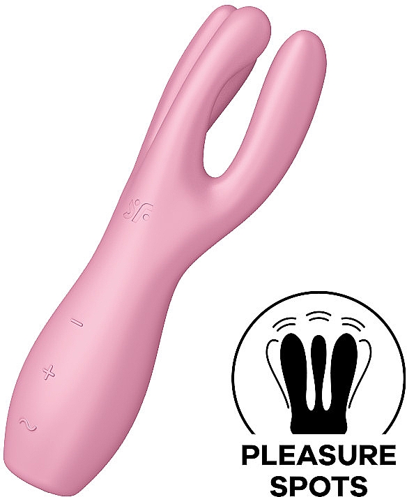 Потрійний вібратор, рожевий - Satisfyer Threesome 3 — фото N4