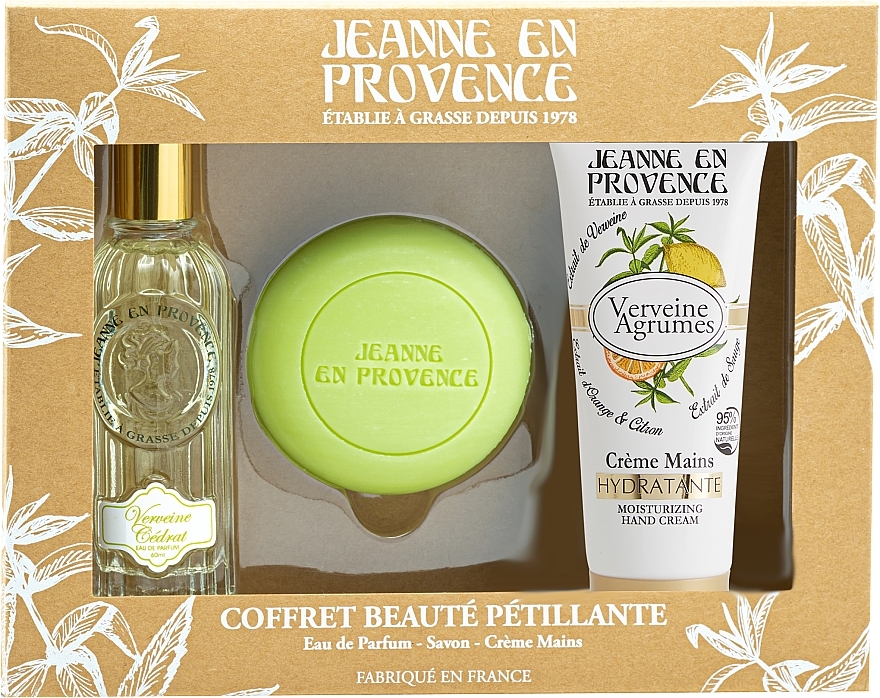 Jeanne en Provence Verveine - Набір (edp/60ml + soap/100g + h/cr/75ml)