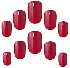 Накладні нігті - Elegant Touch Rich Red False Nails — фото N2