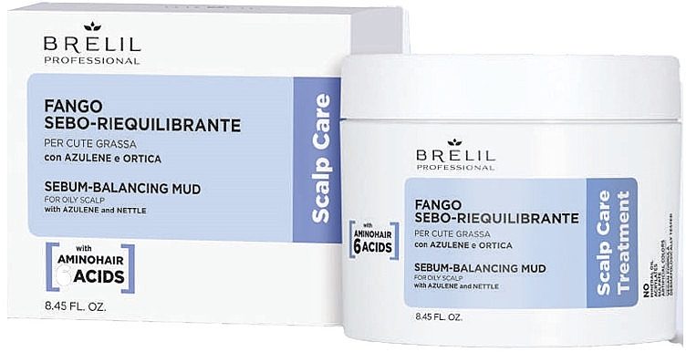 Грязь себонормализирующая для кожи головы - Brelil Scalp Care Treatment Mud — фото N1