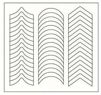 Шаблоны для французского маникюра №1- Deni Carte Mix French Tip Guides — фото N1