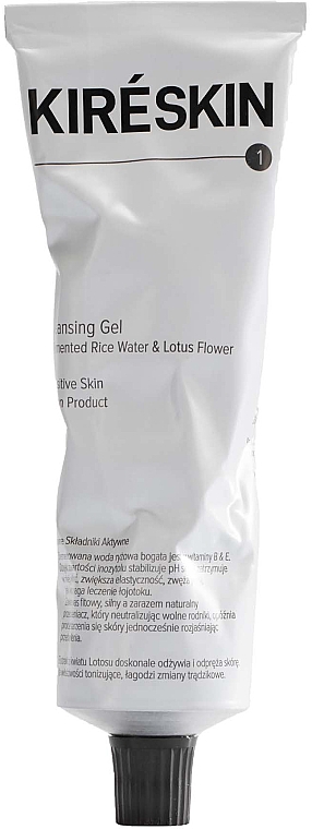 Очищувальний гель для обличчя - Kire Skin Fermented Rice Water & Lotus Flower Cleansing Gel — фото N1