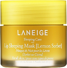 Парфумерія, косметика Нічна маска для губ - Laneige Lip Sleeping Mask Lemon Sorbet